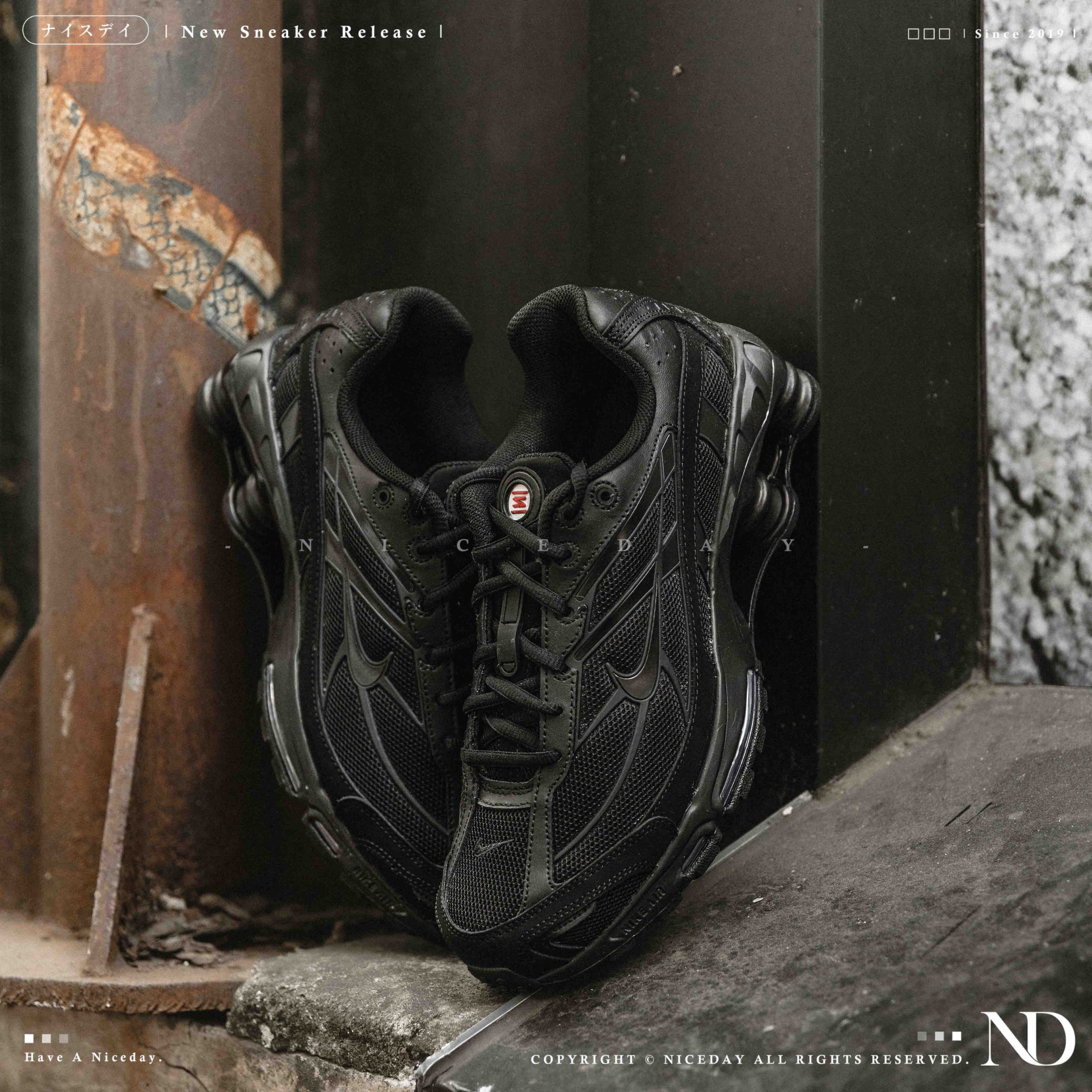 NICEDAY 現貨 Nike Shox Ride 2 黑魂 全黑 黑 黑鞋 彈簧 彈力 IO4296-002