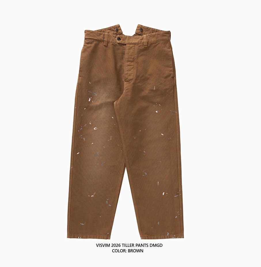 LAST PCS: VISVIM 2026 S/S TILLER PANTS DMGD - PRE ORDER ITEM (預訂中)