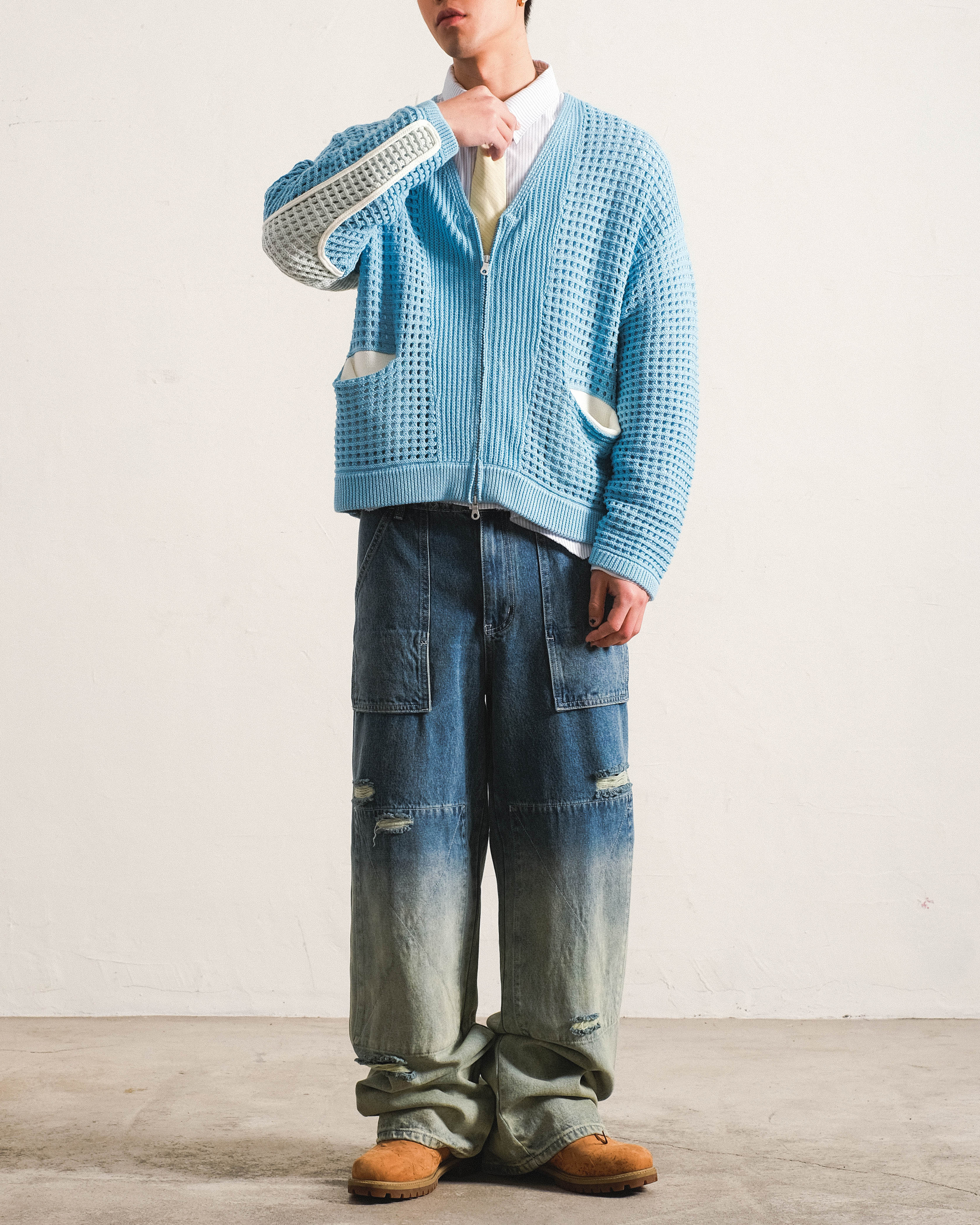 KEYBLADE CARDIGAN - SKY BLUE