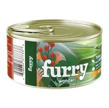 Furry Wonder 狗罐頭．吞拿魚+雞肉慕絲+南瓜醬85g [原箱24罐]