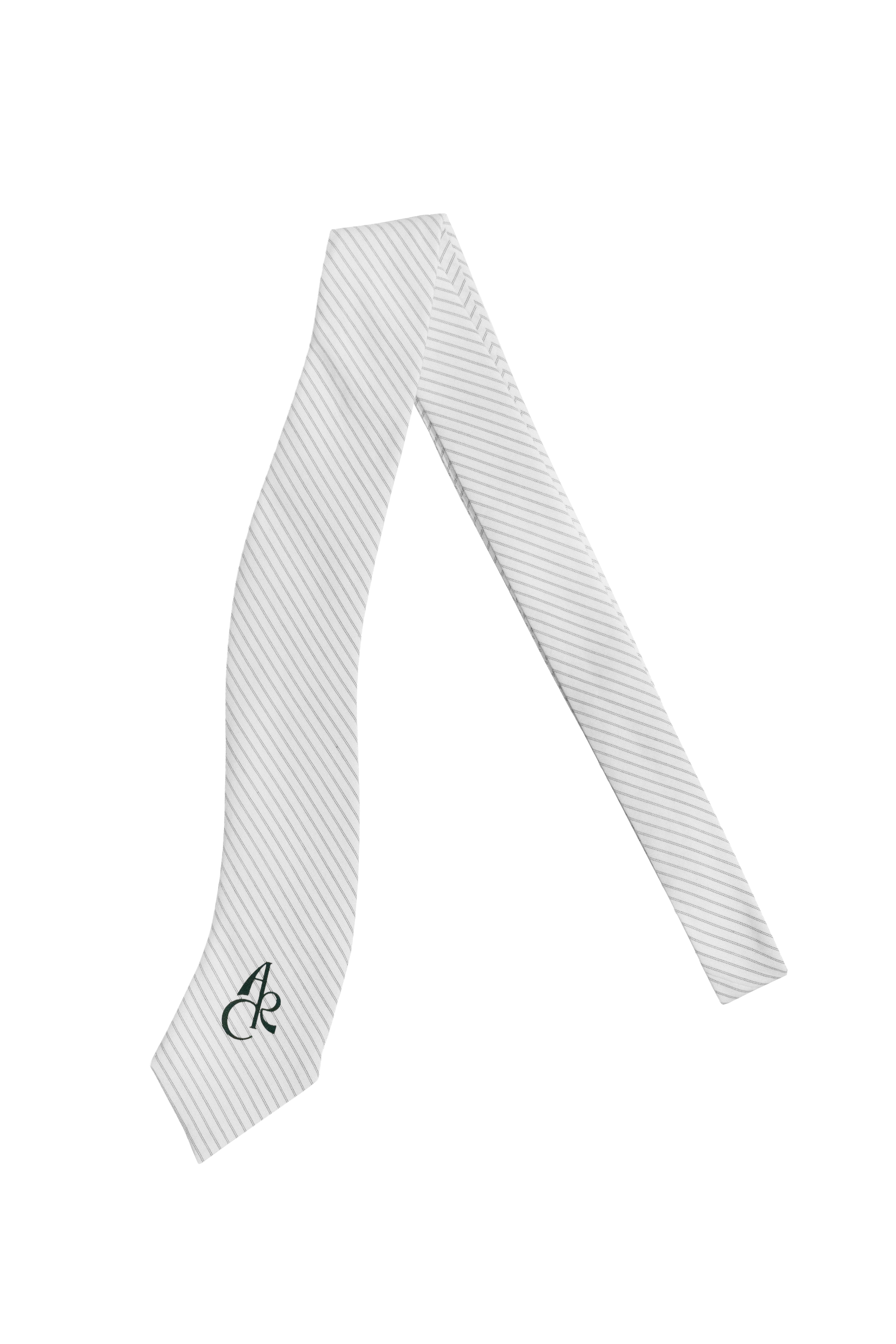ARC BASIC STRIPED TIE - WHITE