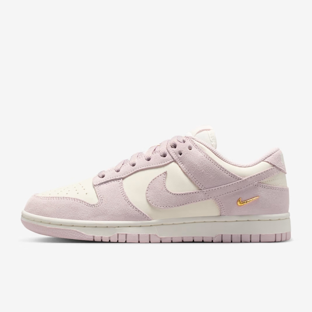 預購┃女鞋 W Nike Dunk Low 金屬小勾 粉紫色 麂皮 復古 運動 休閒鞋