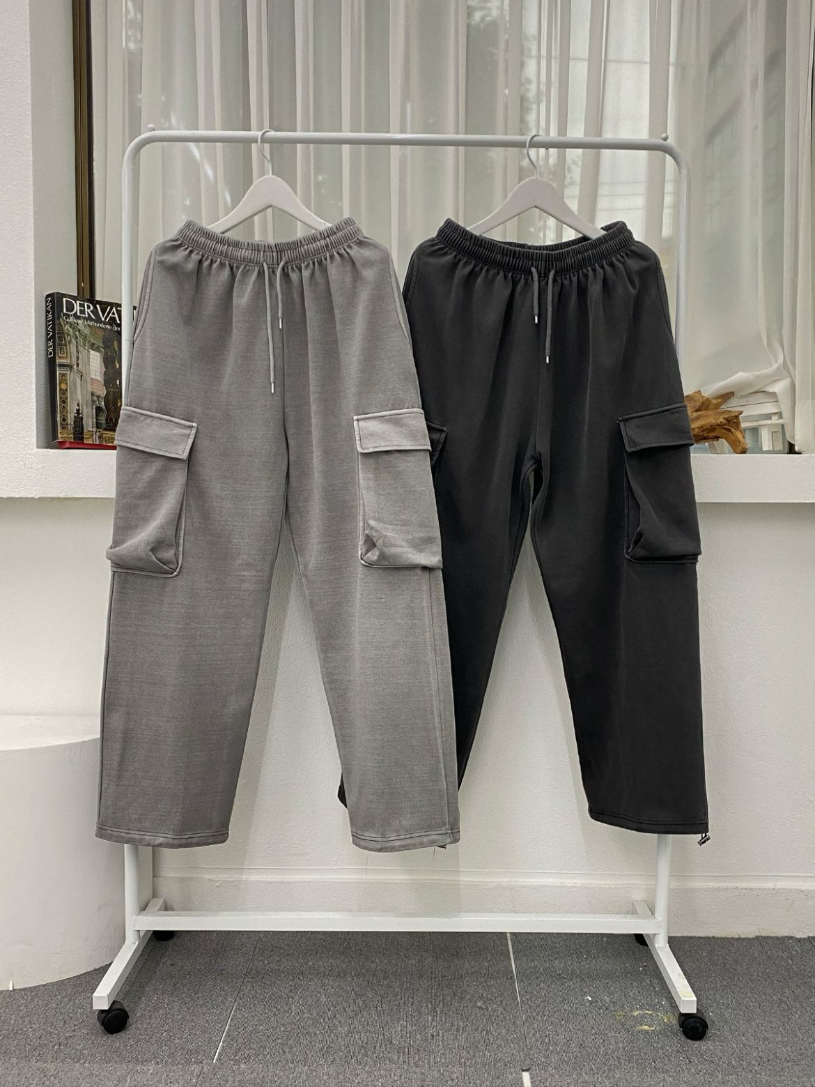 淨色可束腳工裝運動褲 FORCE-002P