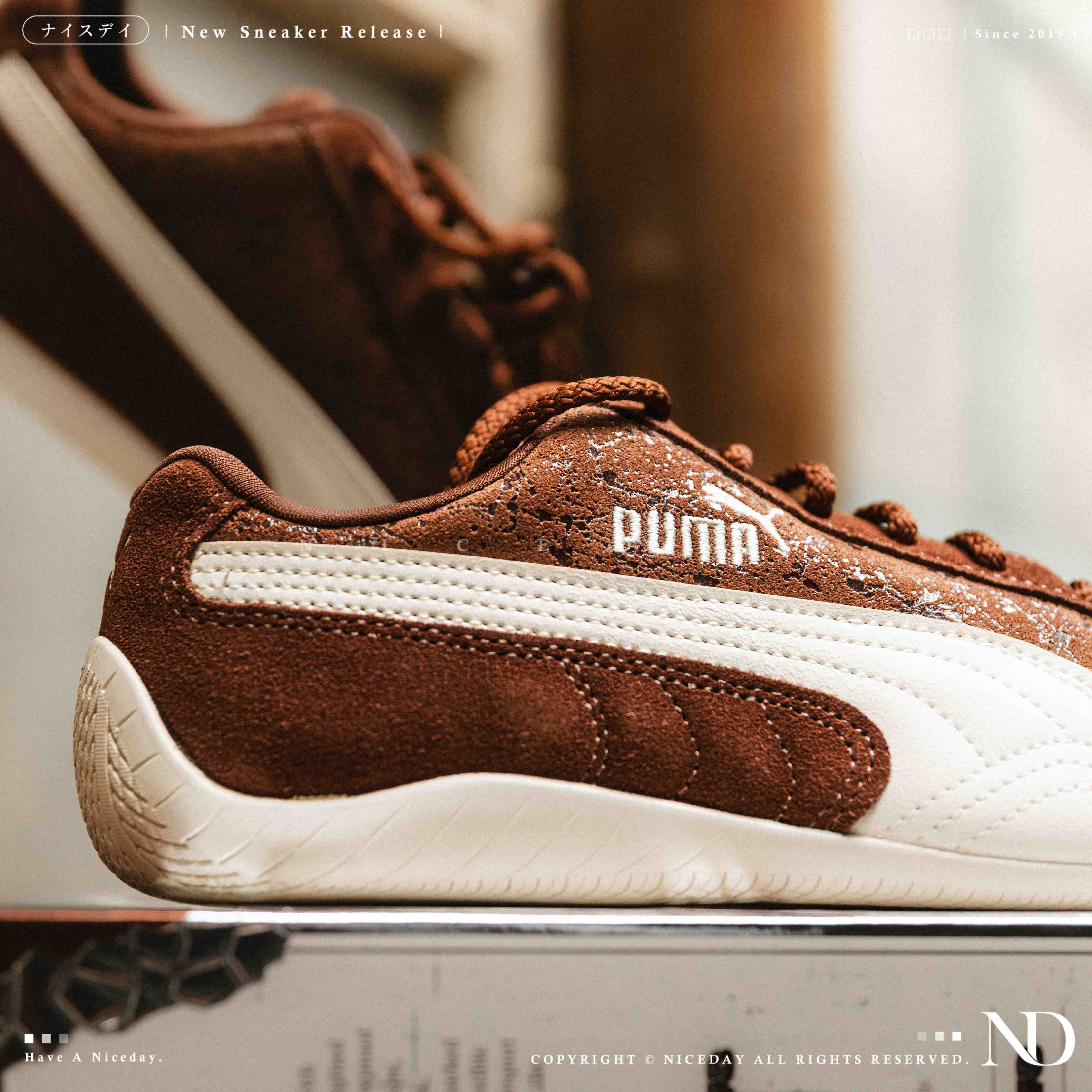NICEDAY 現貨Puma Speedcat Shoe-Per Sweet 棕色棕可可反光賽車鞋