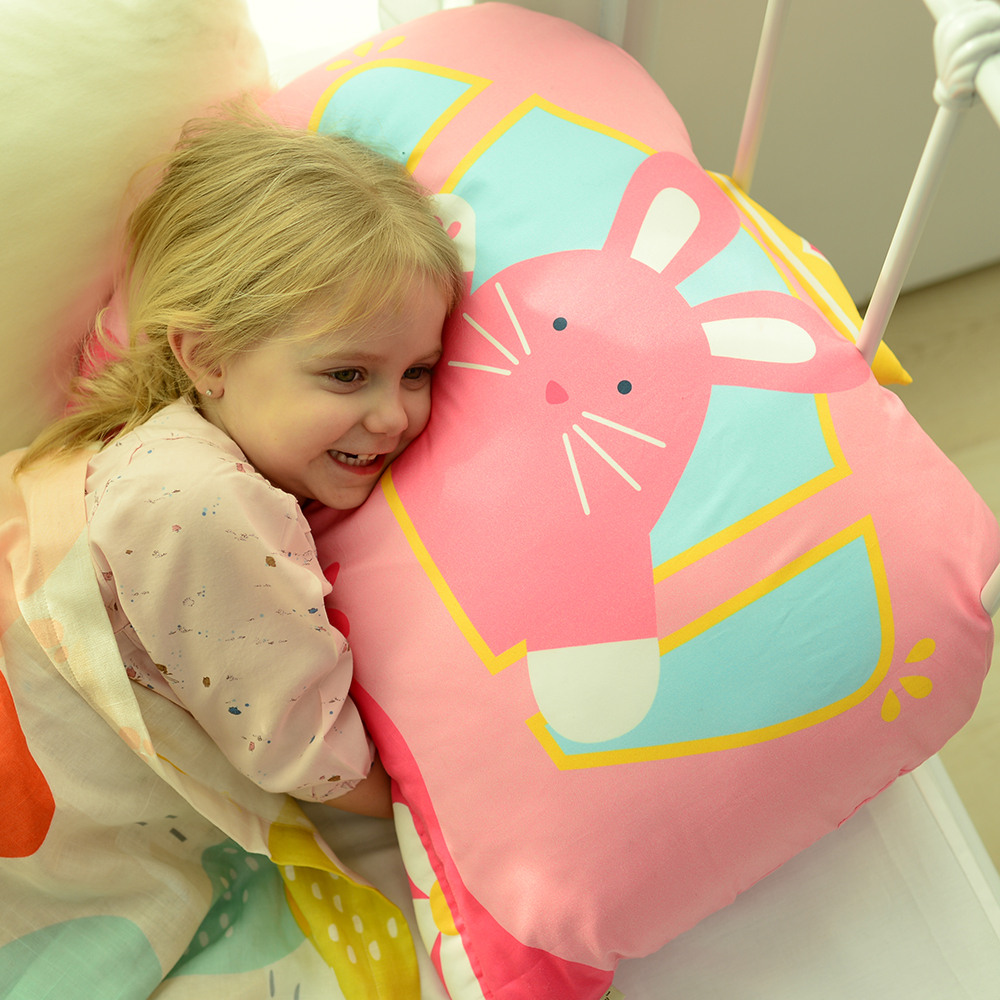 【特殊回歸款】Milo&Gabby美國 動物好朋友超細纖維防蟎大枕心+枕套組｜LOLA公主兔兔