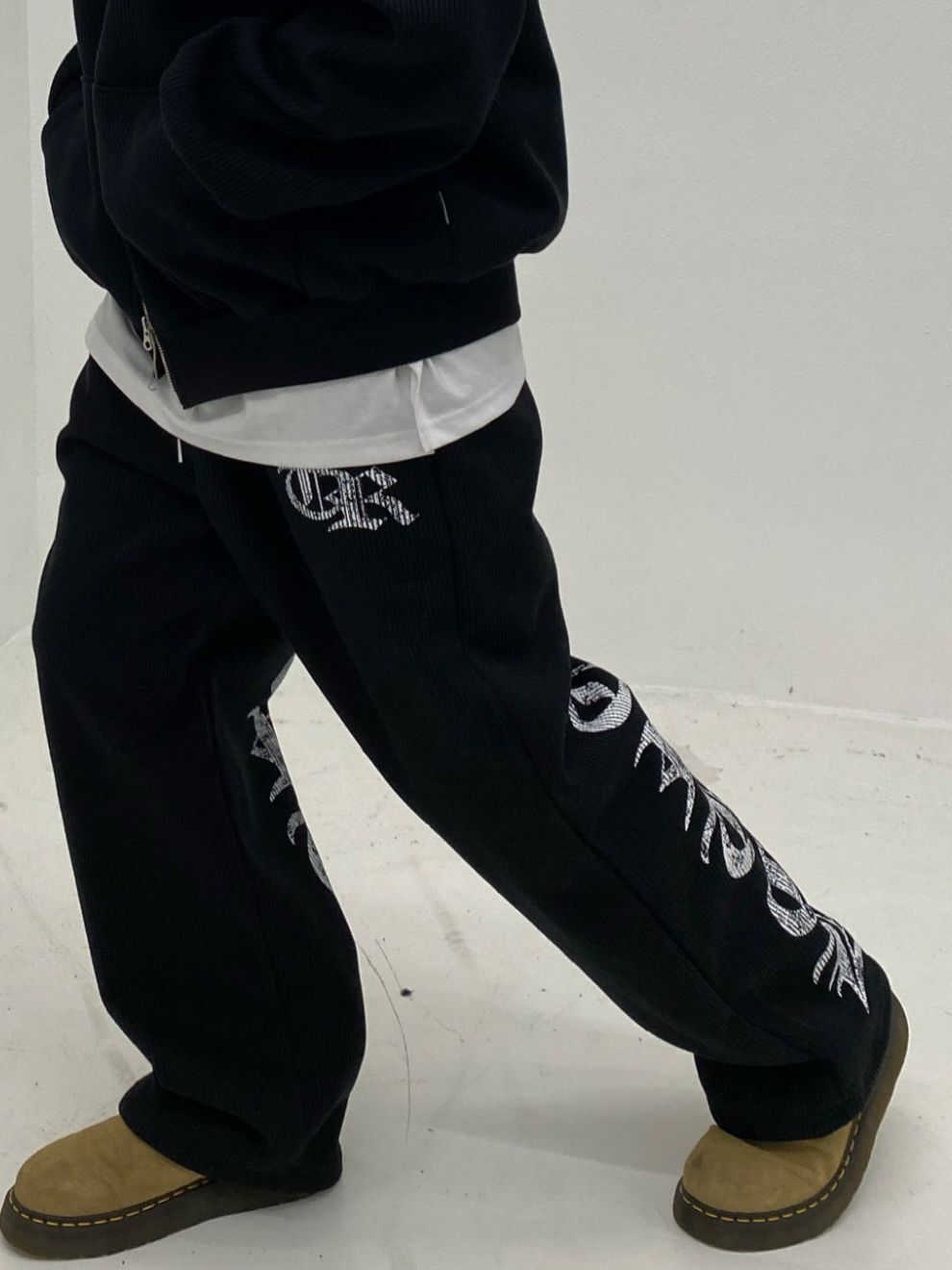 英文字可束腳運動褲 FORCE-010P