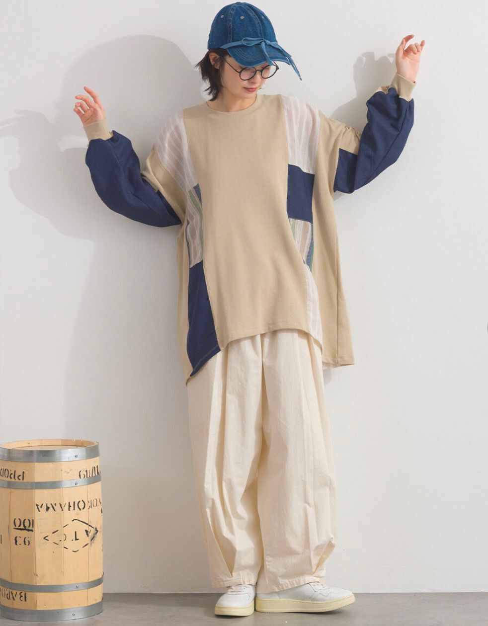 【預購】JN0209103 LUPILIEN 撞色條紋衛衣