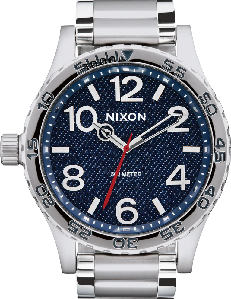 萬年鐘錶 - NIXON 尼克森 THE 51-30    牛仔面盤大錶徑潛水男錶 300M防水 A1246-5245 錶徑51MM
