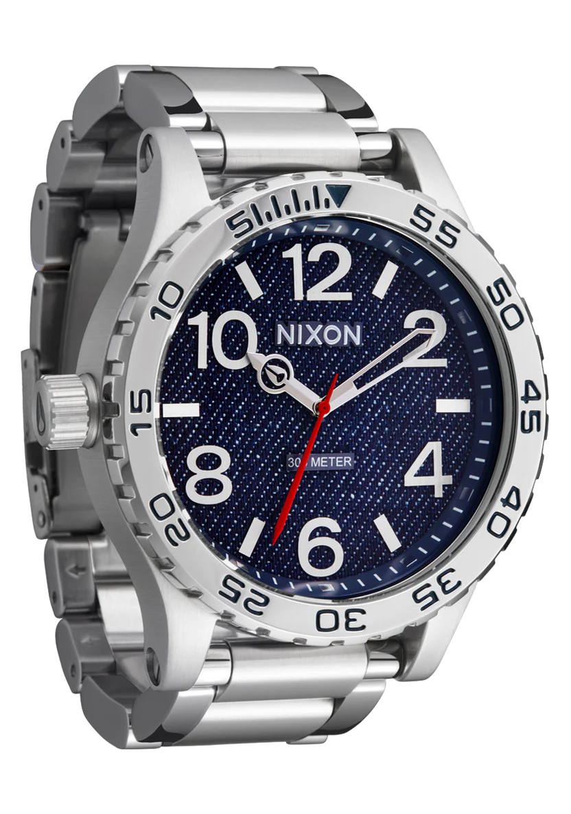 萬年鐘錶 - NIXON 尼克森 THE 51-30    牛仔面盤大錶徑潛水男錶 300M防水 A1246-5245 錶徑51MM