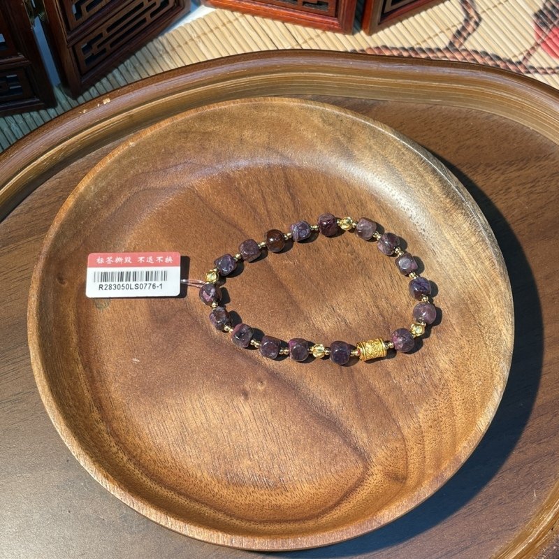 PU15 血舒帶冰桃紅舒俱萊手串 約6mm (R283050LS0776)