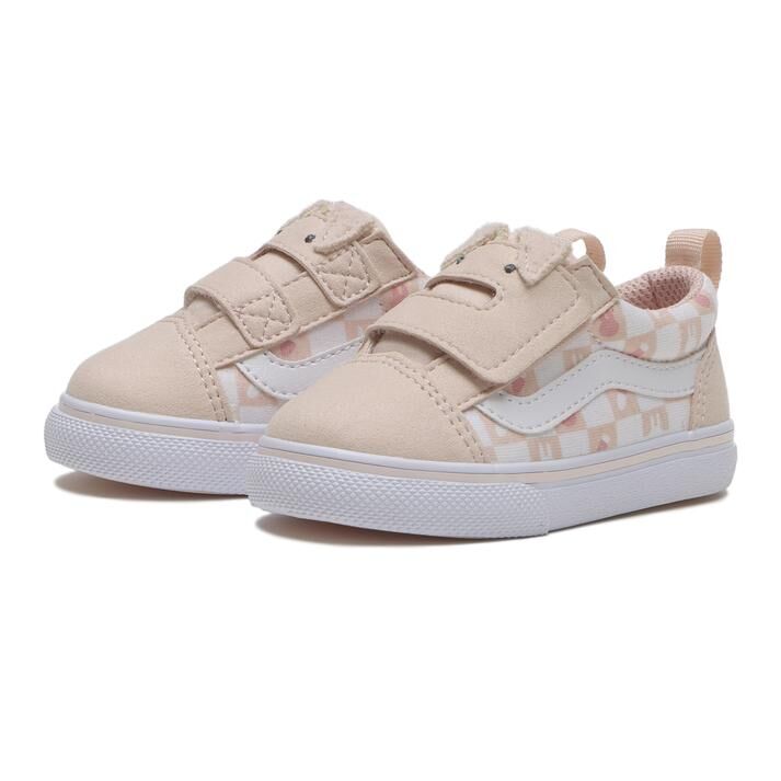 Vans Old Skool 日本限定 兔子 粉色 圖案 造型 魔鬼氈 小童 童鞋 V36TDL