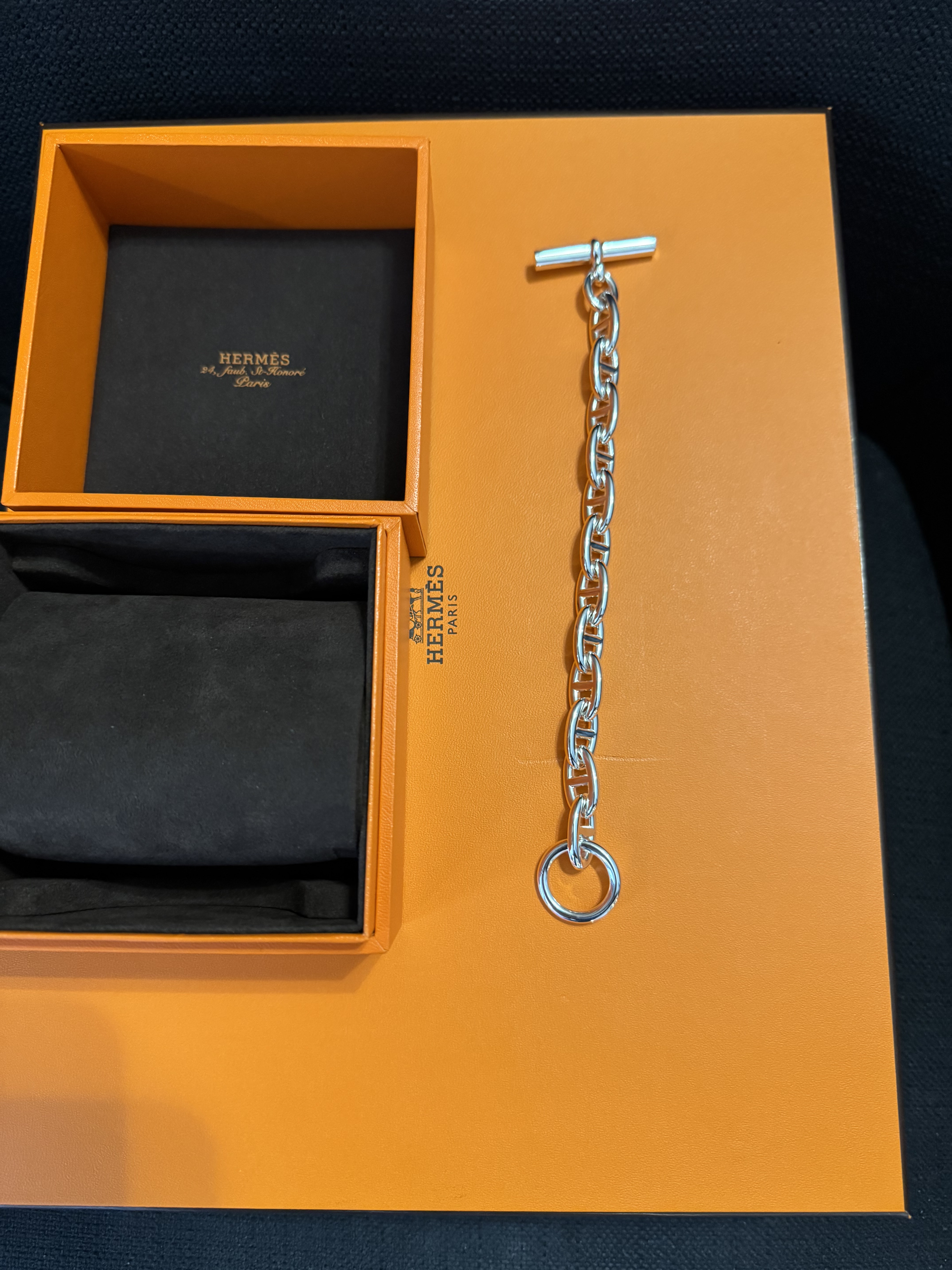 Chaine d'ancre AG-925 bracelet GM 12