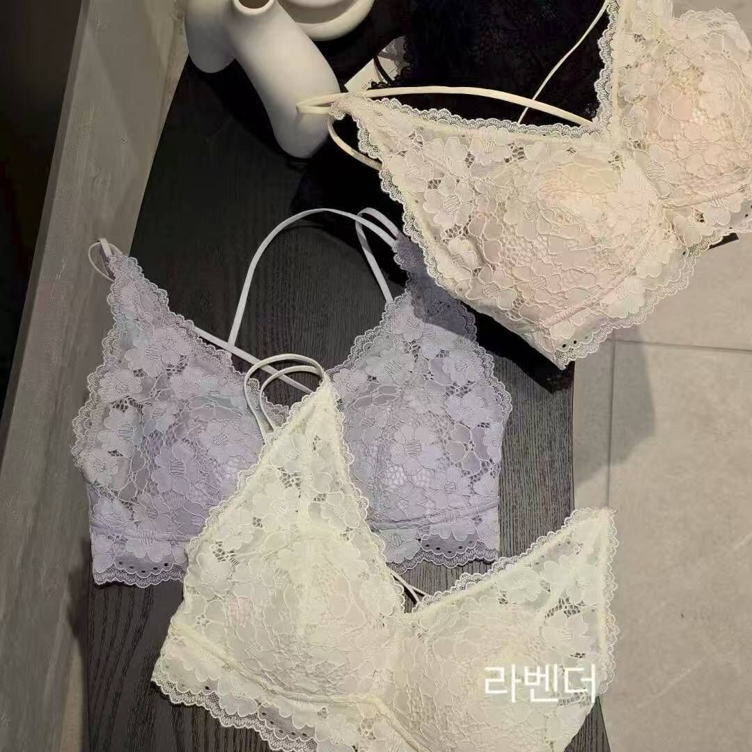 FL5545 立體蕾絲交叉吊帶背心 *特價* (優惠碼同充值購物金不適用)