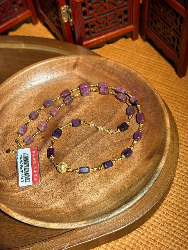 PU30 粉舒加冰桃紅舒俱萊項鏈 約5mm (W486090KS1554)