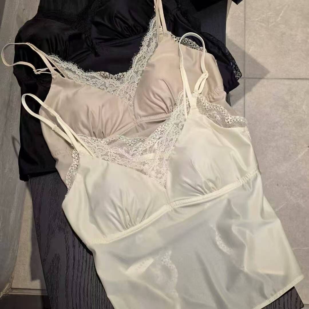 FL5548 花邊緞面吊帶小背心 *特價* (優惠碼同充值購物金不適用)