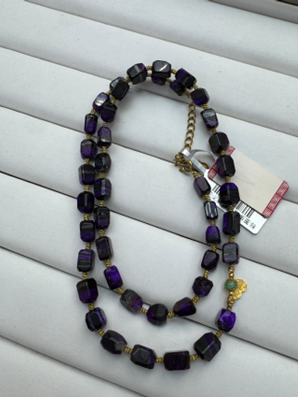 VH075 S級18K火焰絲絨刻面項鏈 連 證書