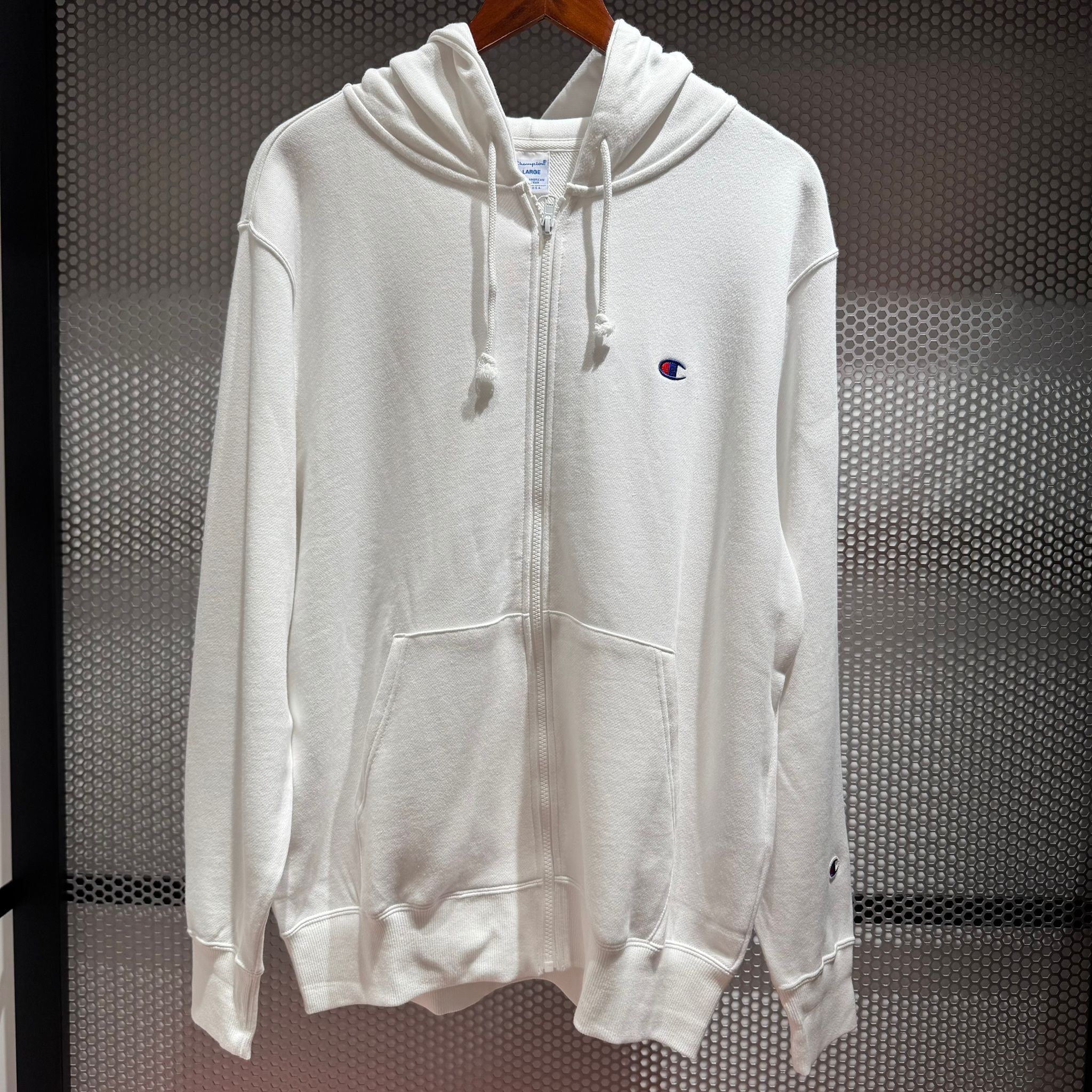 JAC-CCG0209-052 BSC ZIP HD SWT WHITE-C3W104 (A52S-XXL)