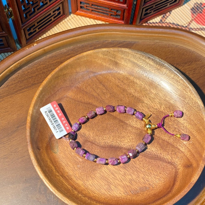 PU40 冰桃紅舒俱萊手串 約5mm (R290160KS1907)