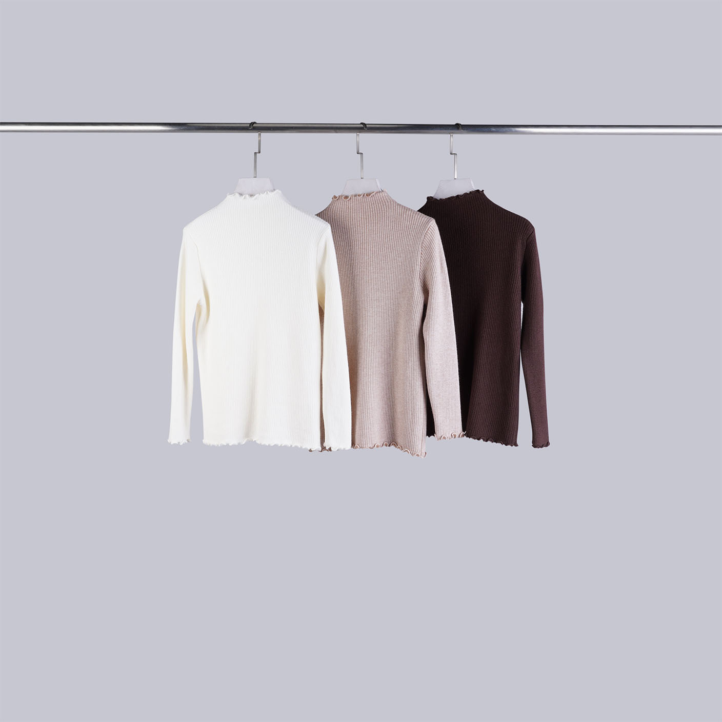 浪漫捲邊內刷毛壓紋上衣 | 3色