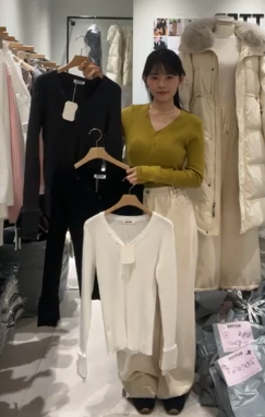 BU5505 假兩層鈕扣上衣 *特價* (充值購物金不適用)