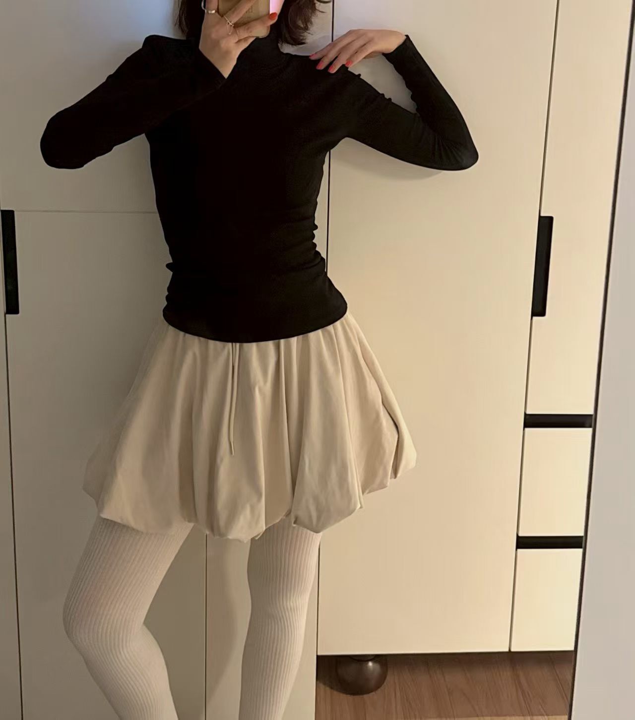 BU5506 公主麂皮泡泡裙褲 *特價* (充值購物金不適用)