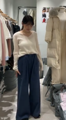 BU5509 牛仔款休閒闊褲 *特價* (充值購物金不適用)