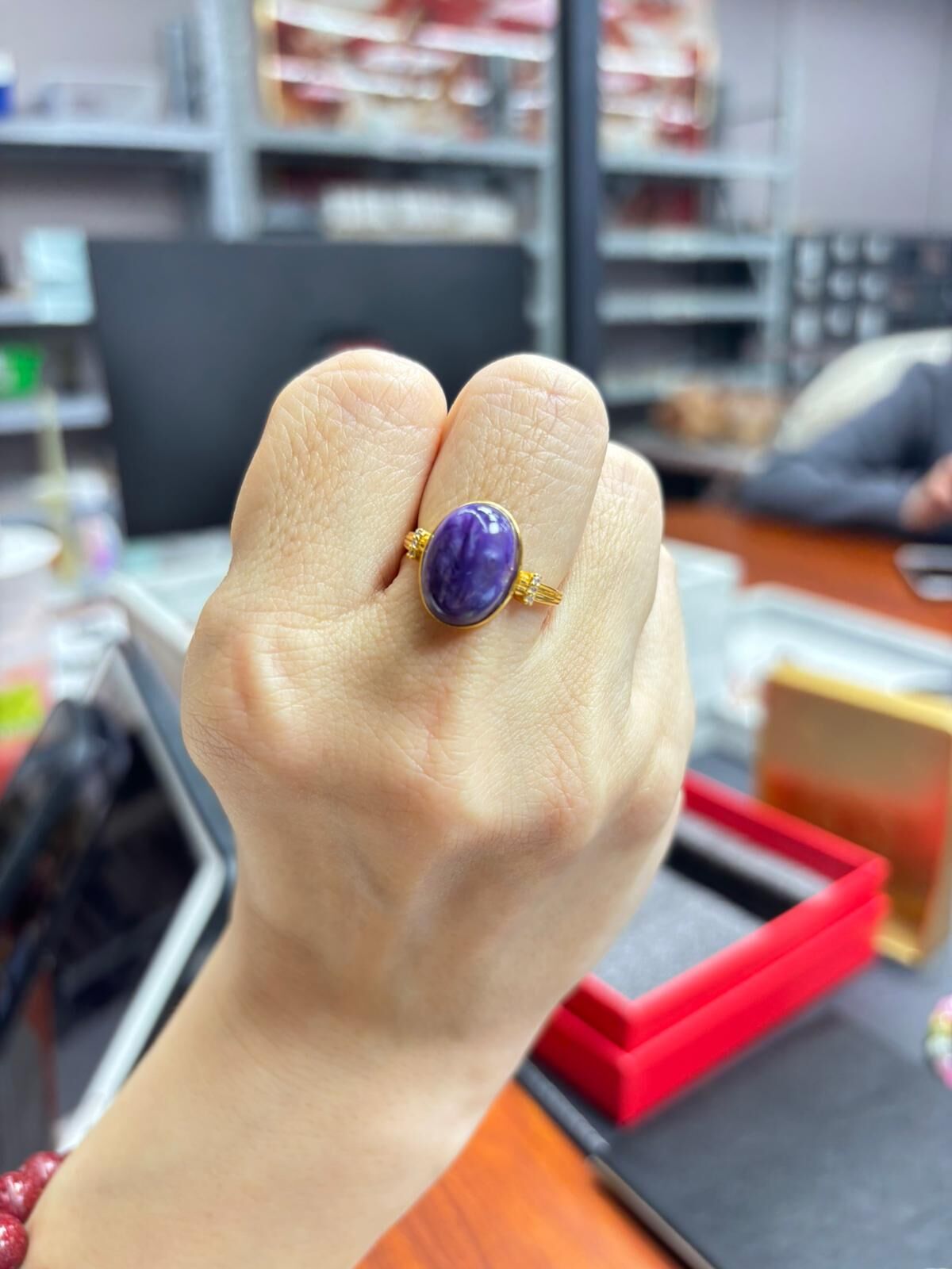 JZ1742 紫龍晶介指 *折實滿$599包順豐智能櫃*92live