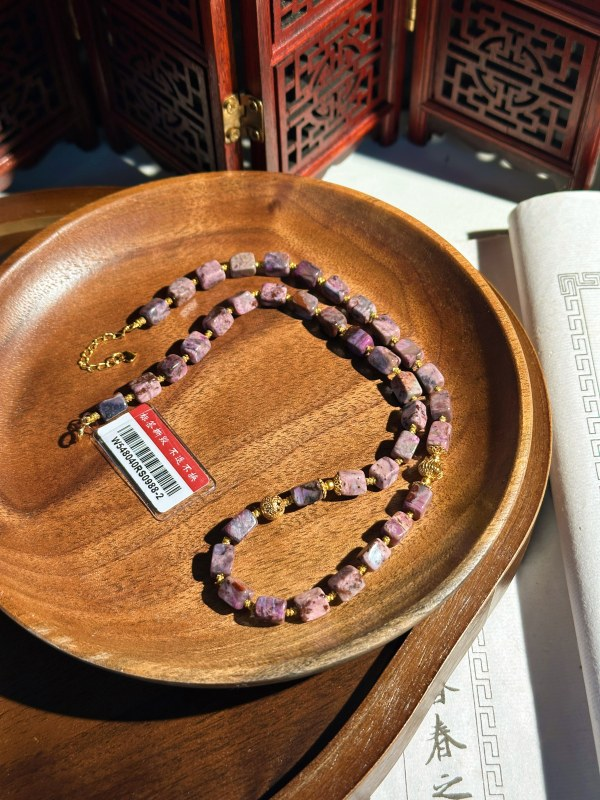 PU60 粉舒舒俱萊項鏈 約5mm (W548040RS0988)