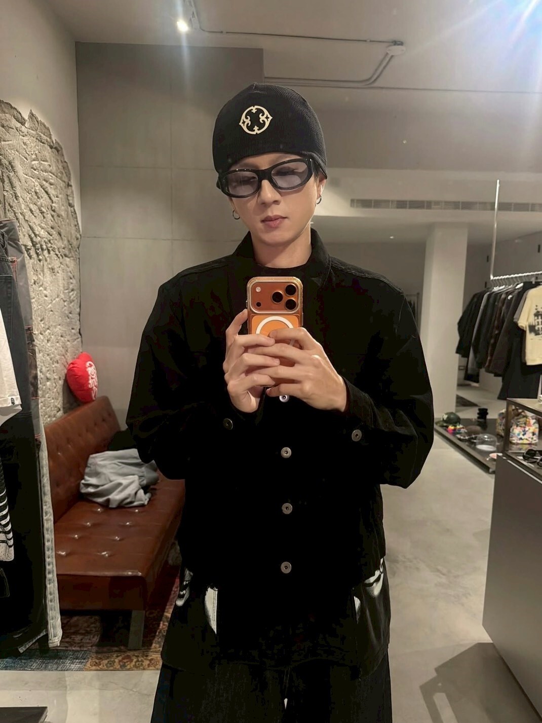 Orphans Club 華夫格Logo黑色冷帽 ‘’ Waffle Knit Logo Black Beanie ‘’