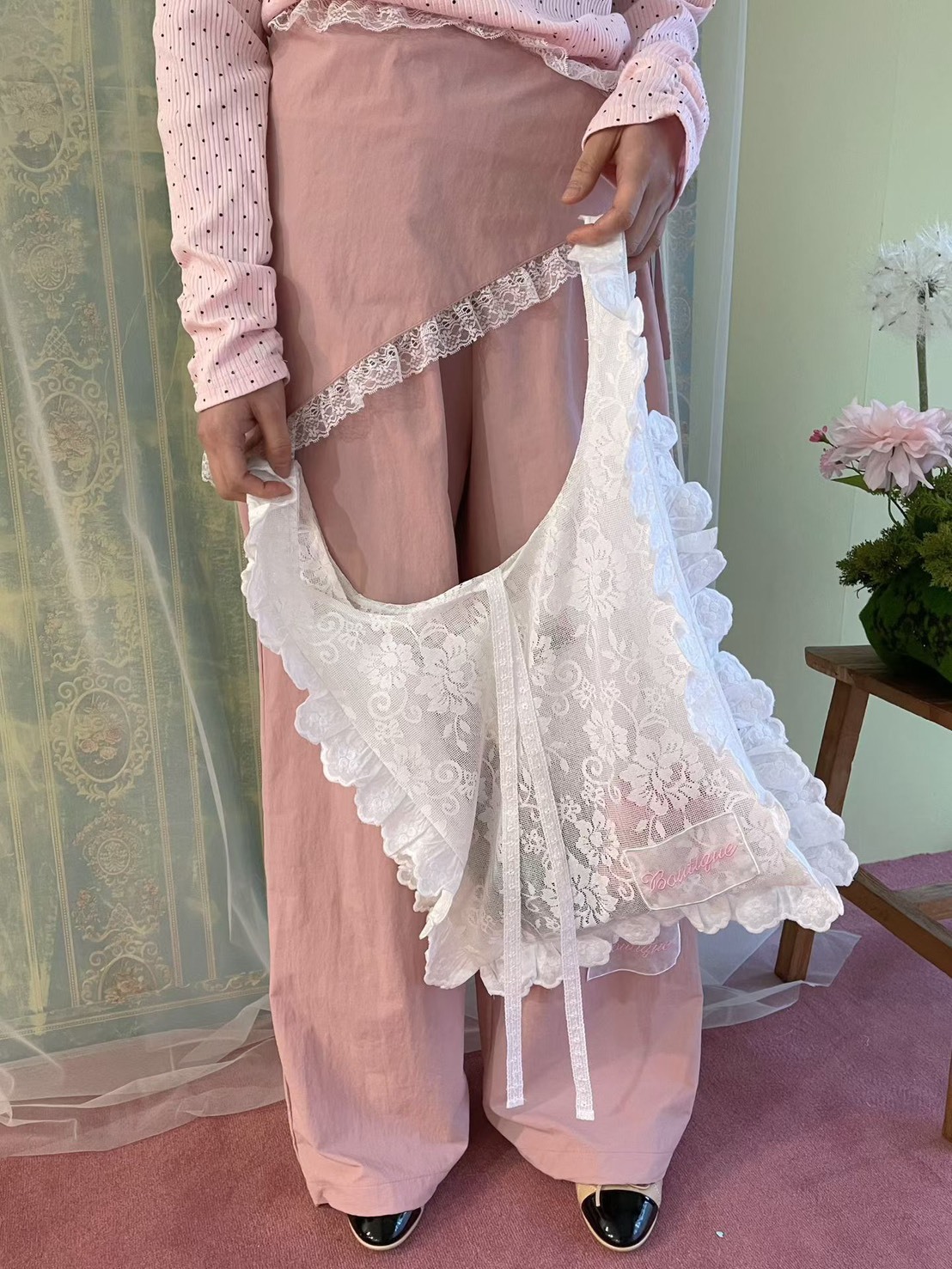 蕾絲花邊布包