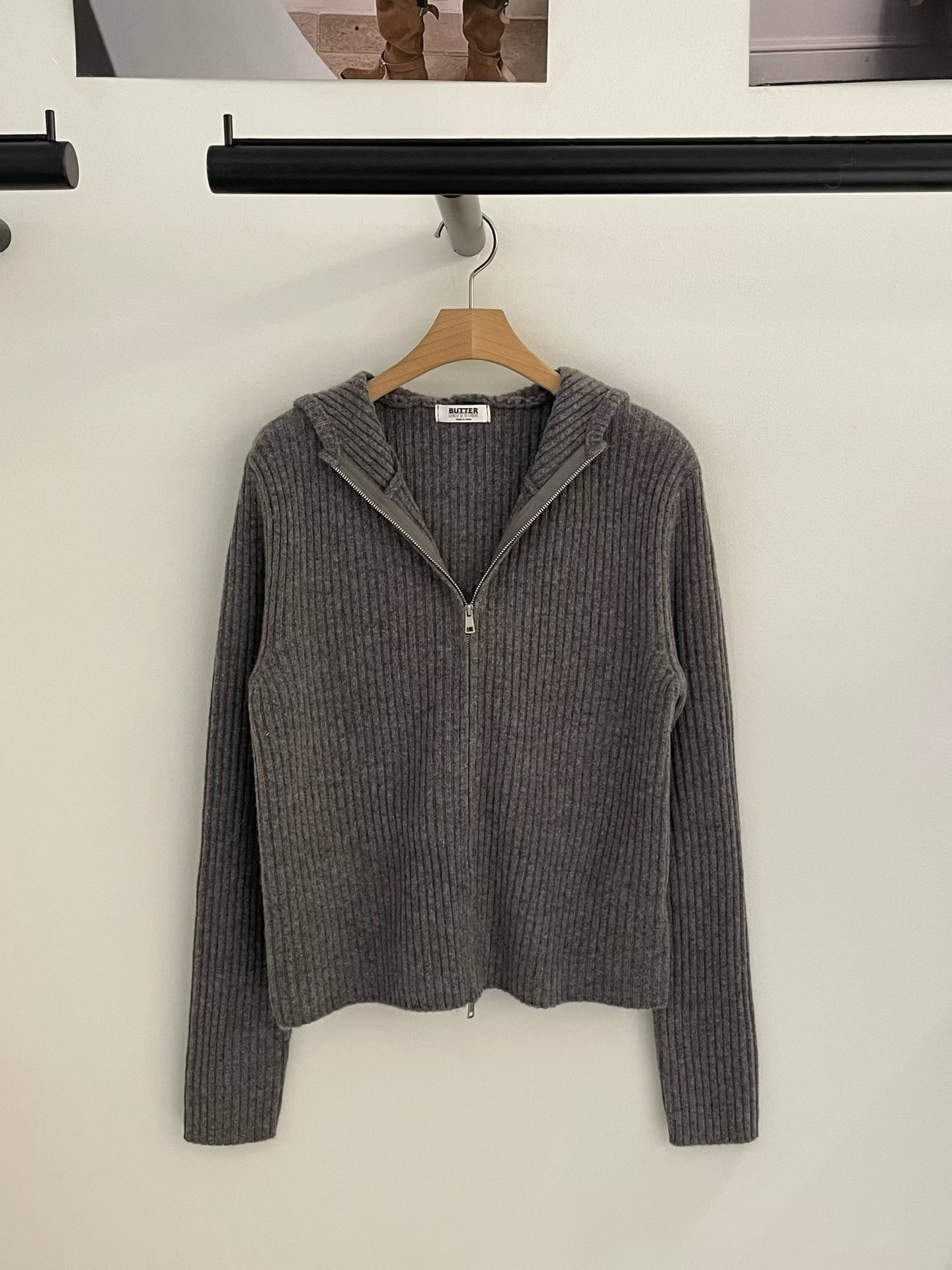 BU5530 坑紋雙拉錬外套 *特價* (充值購物金不適用)