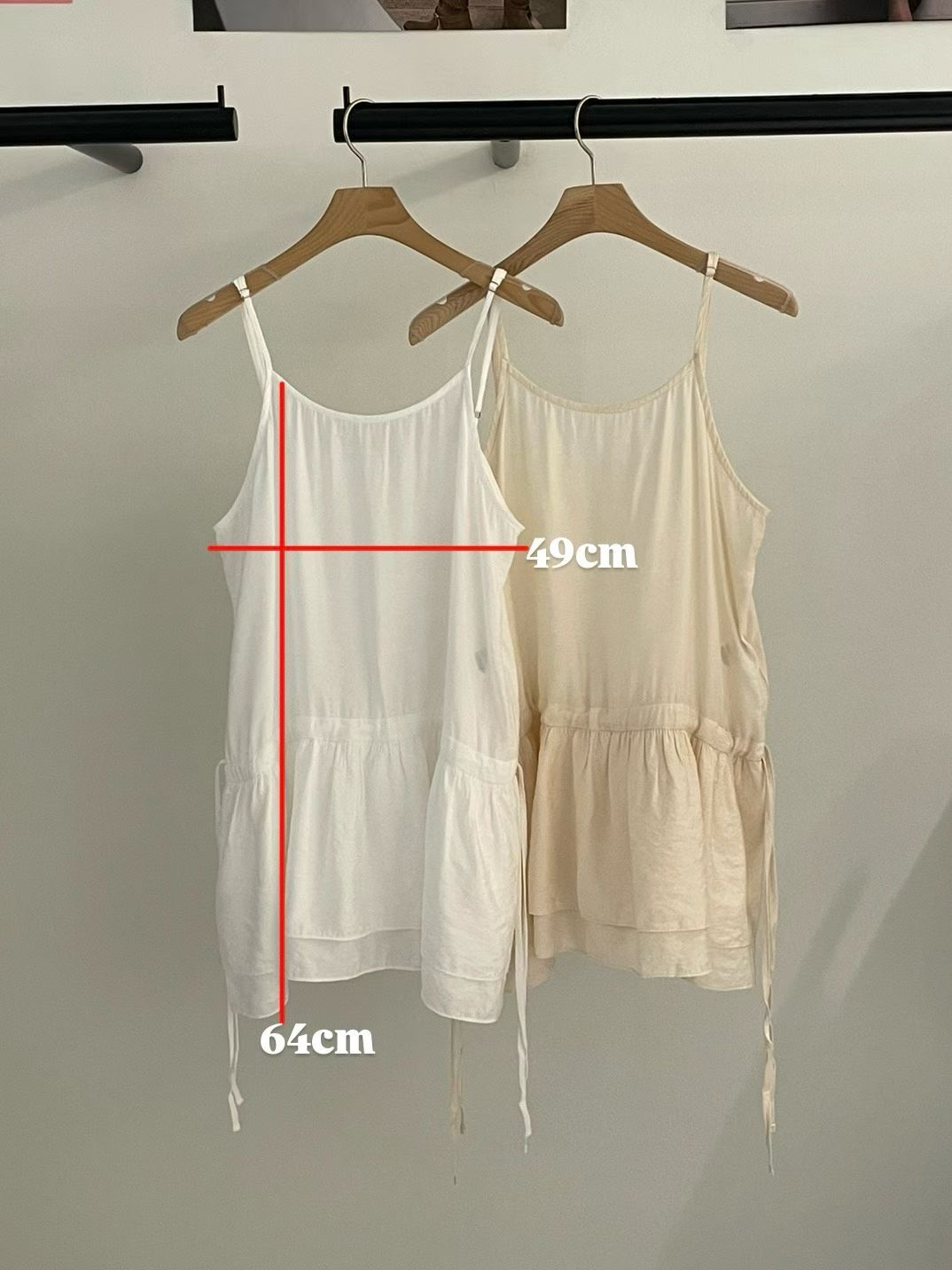 BU5532 雙層裙擺抽繩吊帶 *特價* (充值購物金不適用)