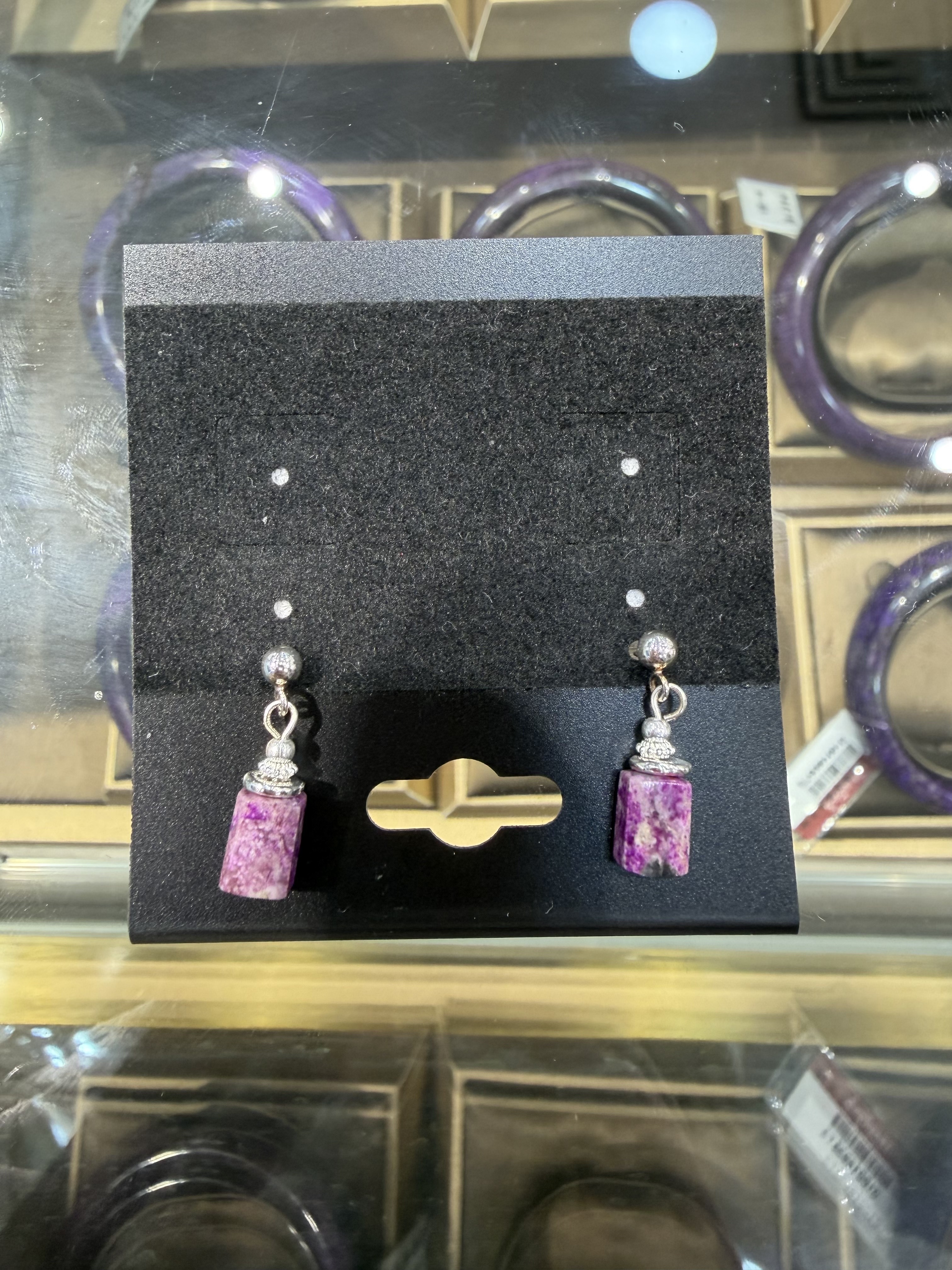 PU08 冰桃紅舒俱萊耳飾 約4mm (R361120AS0243)