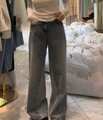 LN5507 雪花洗水車線牛仔褲 *特價* (充值購物金不適用)