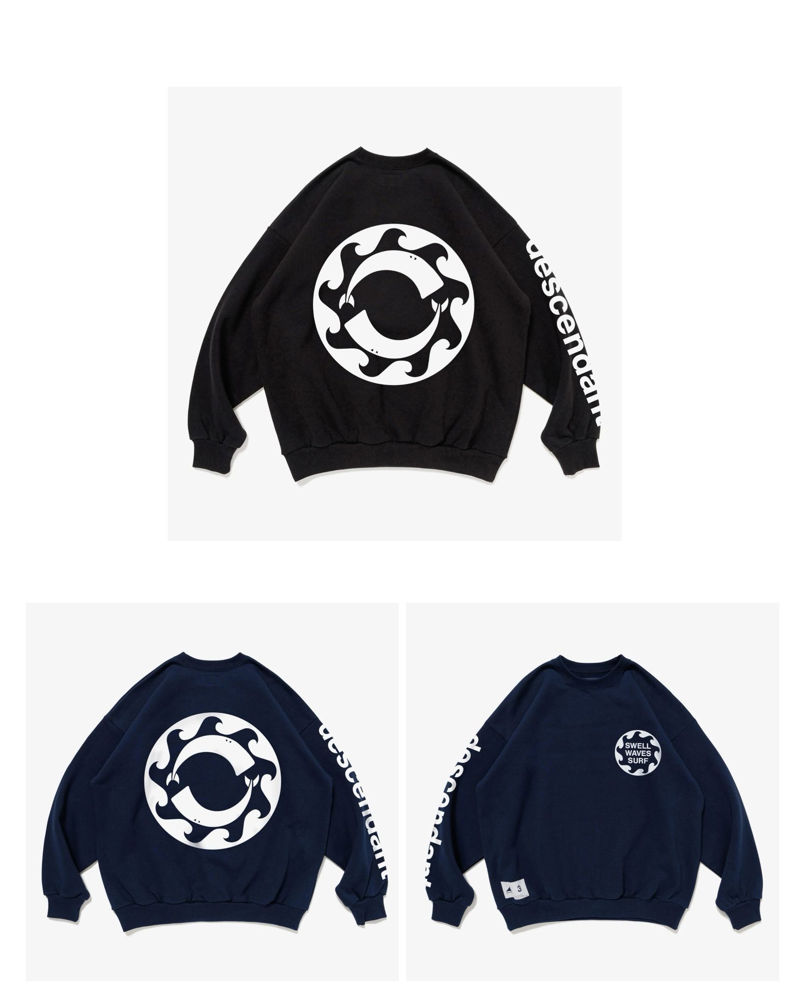 現貨|DESCENDANT VORTEX CREW NECK 252ATDS-CNM01S