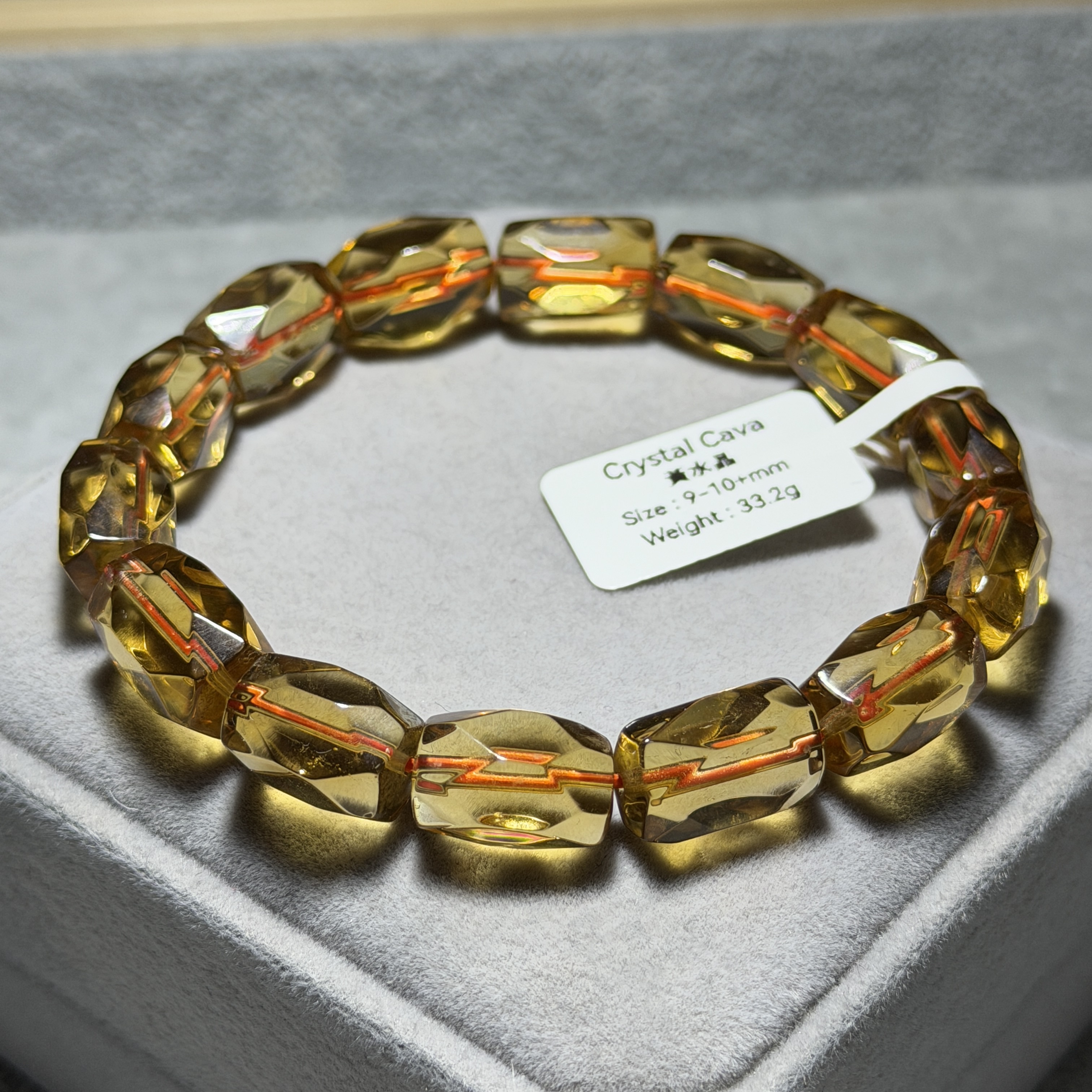 頂級黃水晶 9-10+mm C1827