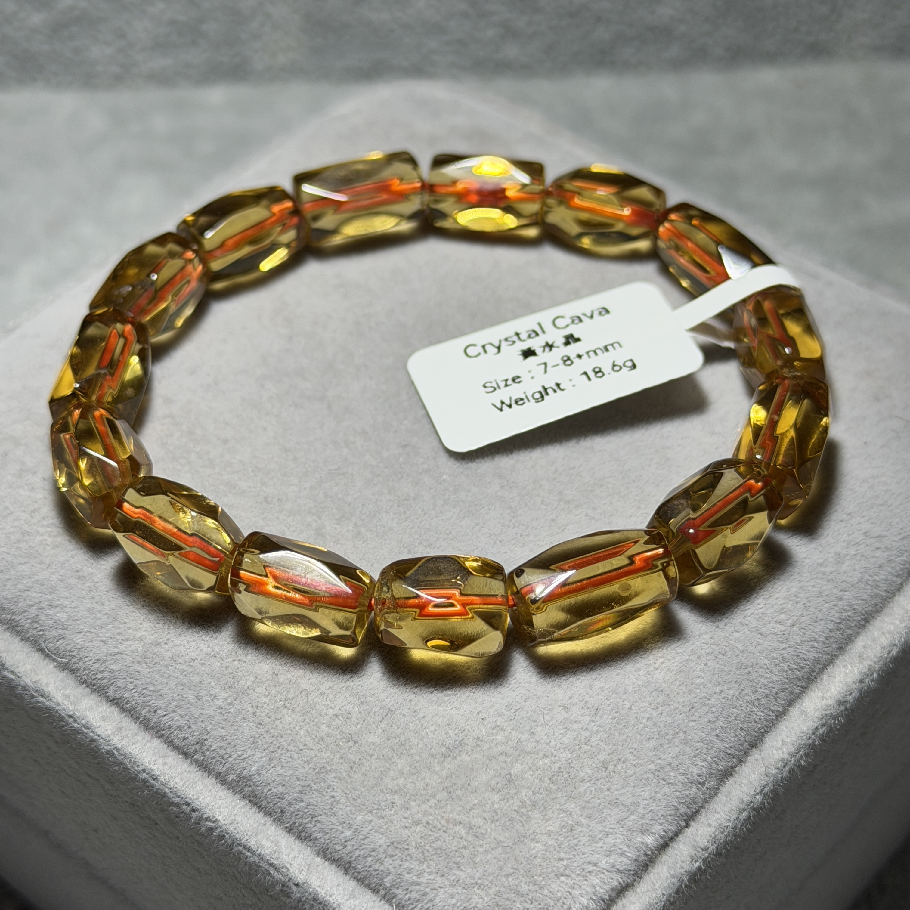 頂級黃水晶 7-8+mm C1825