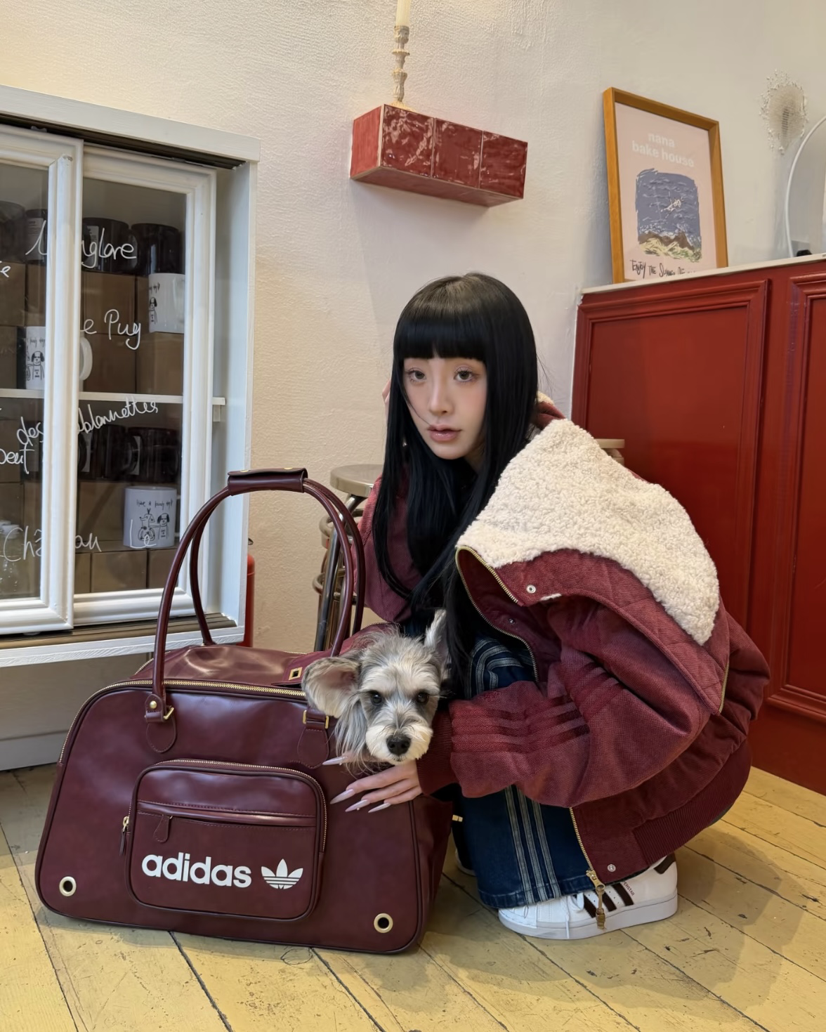 Adidas Originals 寵物外出包 單肩包 復古 皮革 透氣網眼 共3色