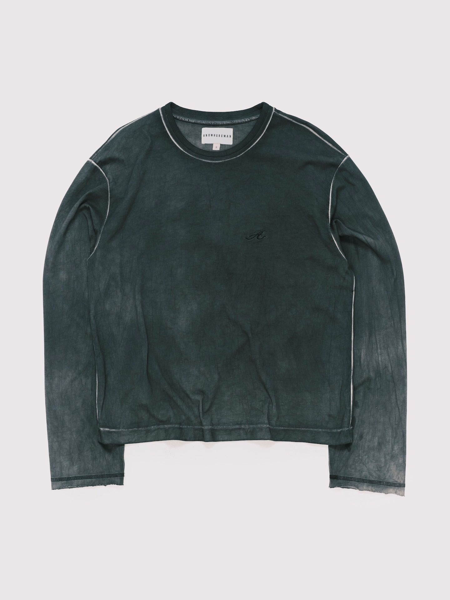 ANOWHEREMAN｜"A" Basic LS T-Shirt (Grey)