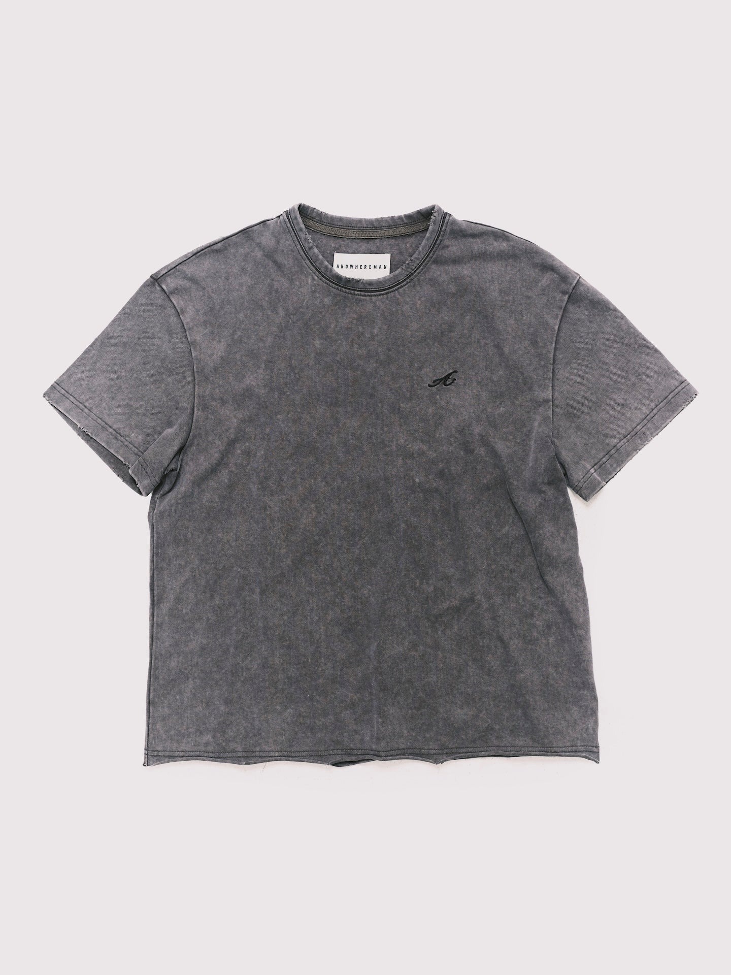 ANOWHEREMAN｜"A" Basic T-Shirt (Grey)
