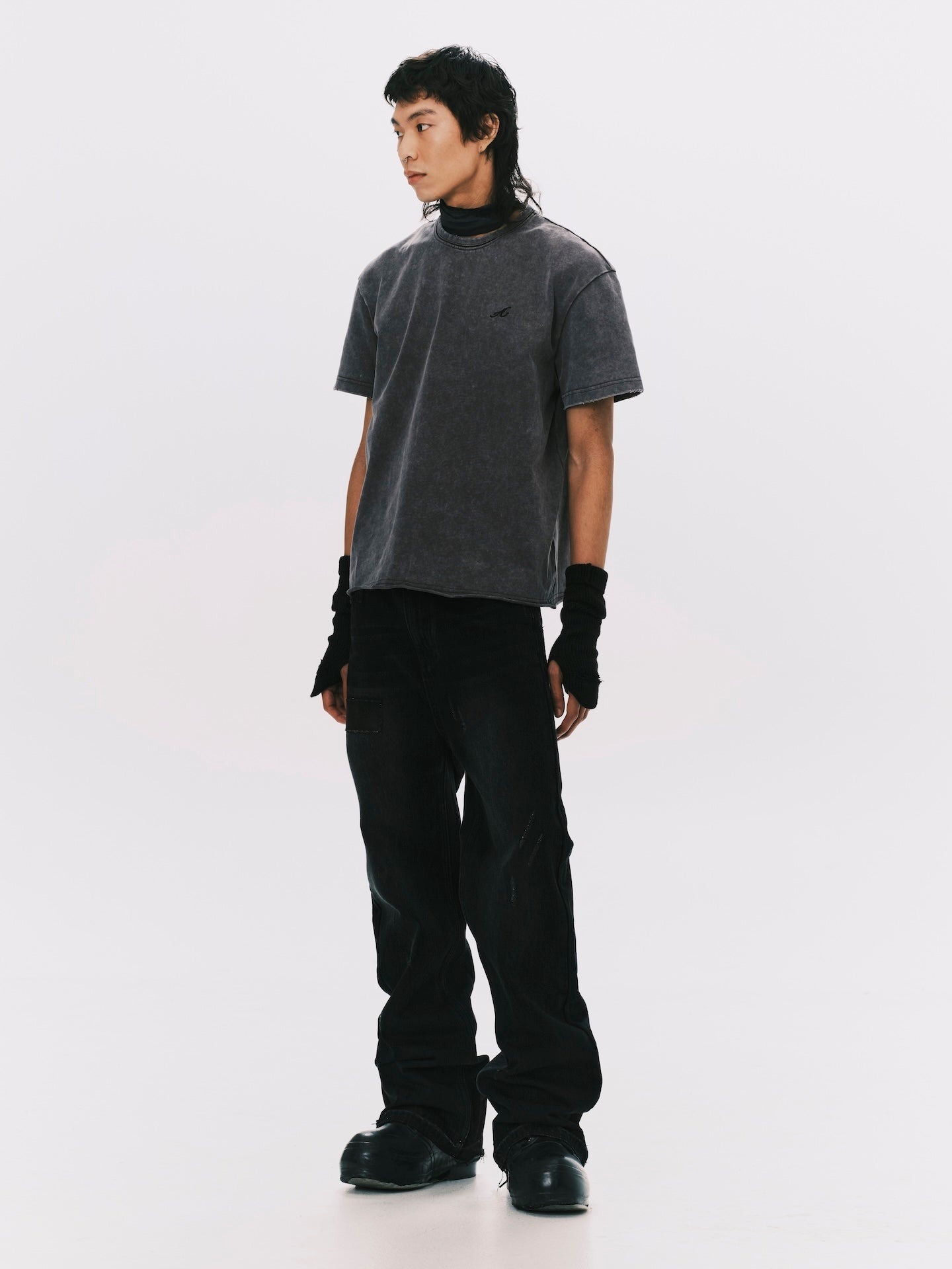 ANOWHEREMAN｜"A" Basic T-Shirt (Grey)