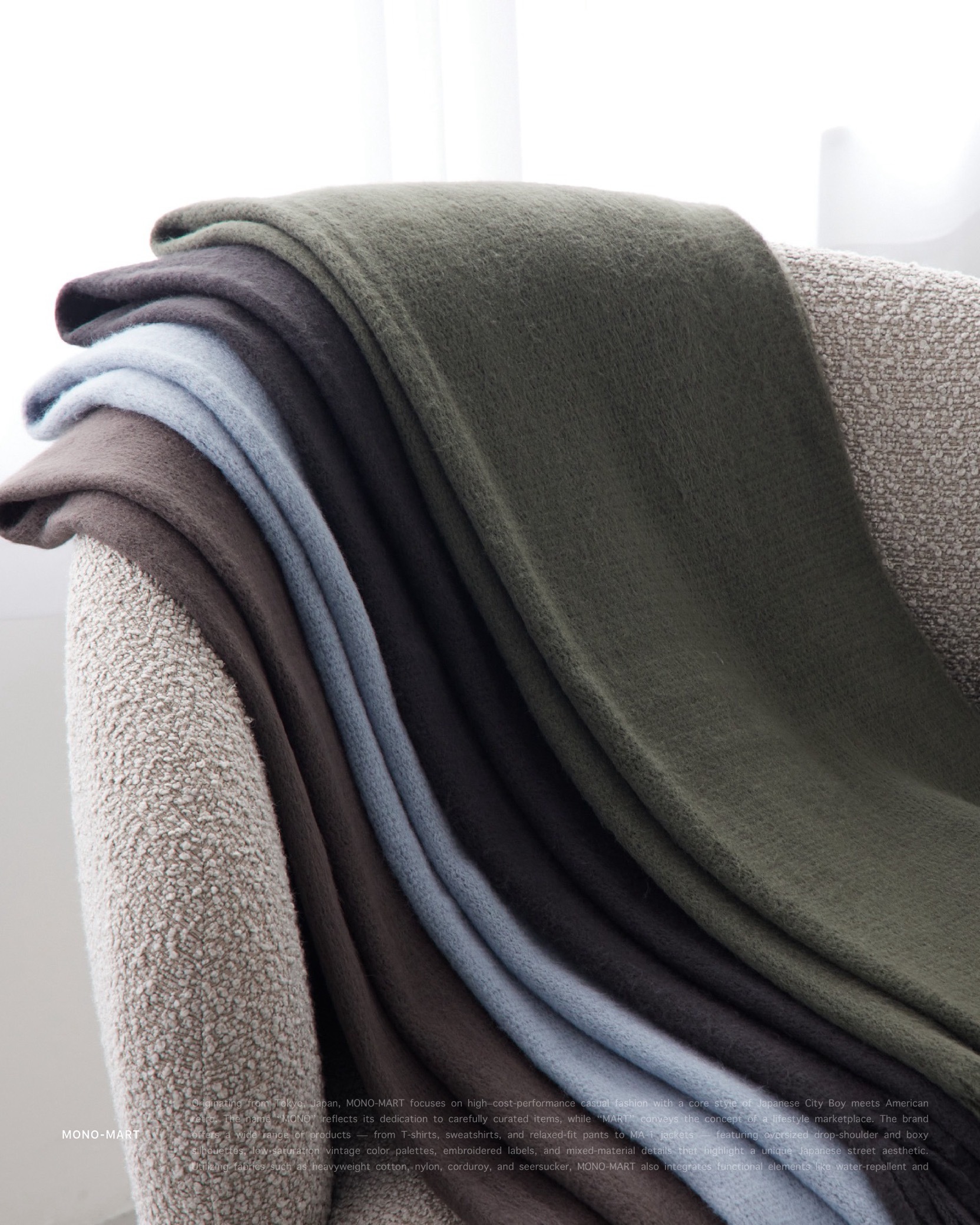 MONO-MART - ボリュームラッセルカラーマフラー