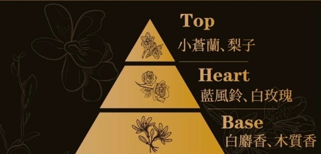 晨曦花園香調金字塔