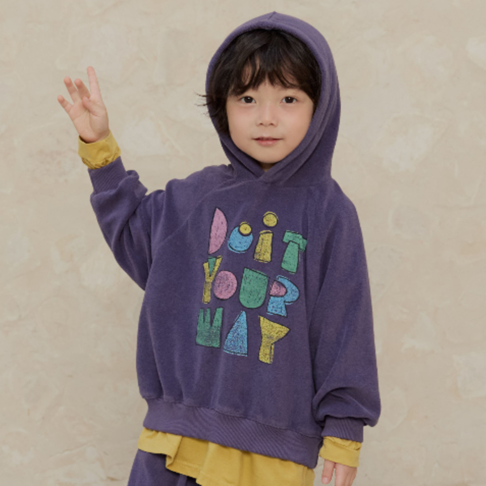 90-160 毛巾布字母帽T 2色