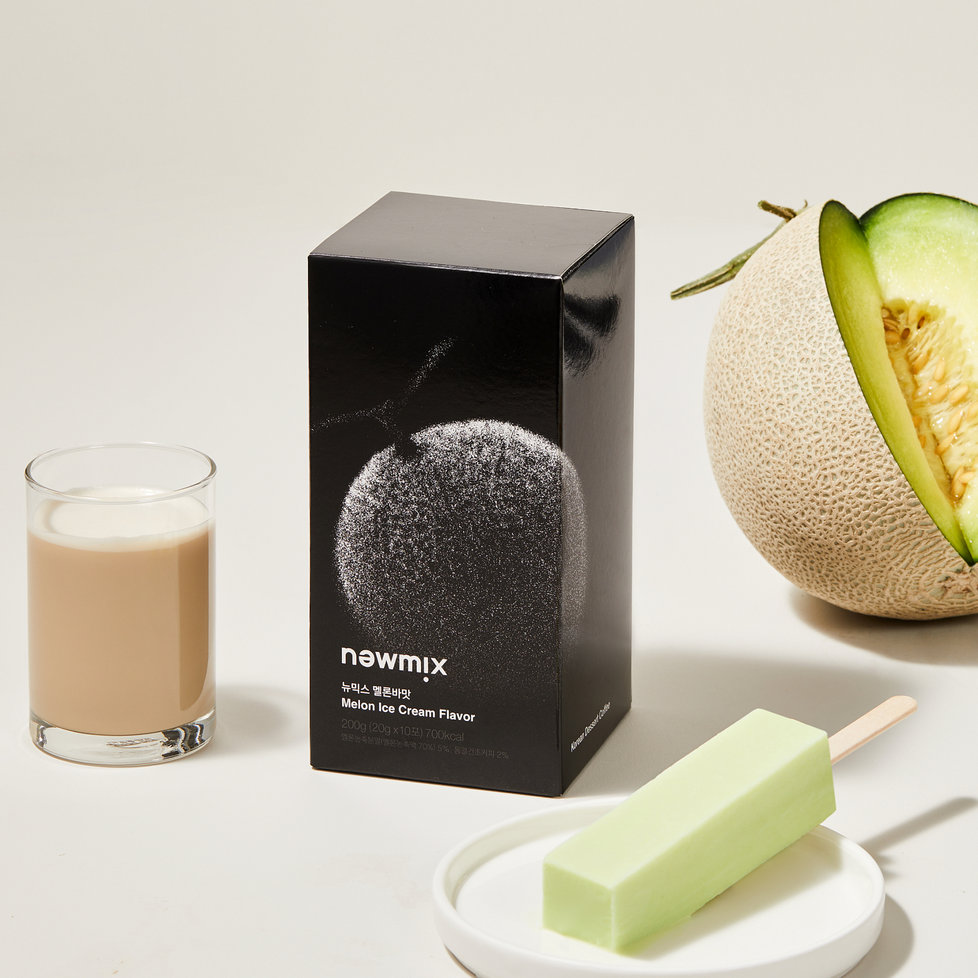 NEWMIX Coffee Melon Ice Cream Flavor 200g (20g x 10 Packets)