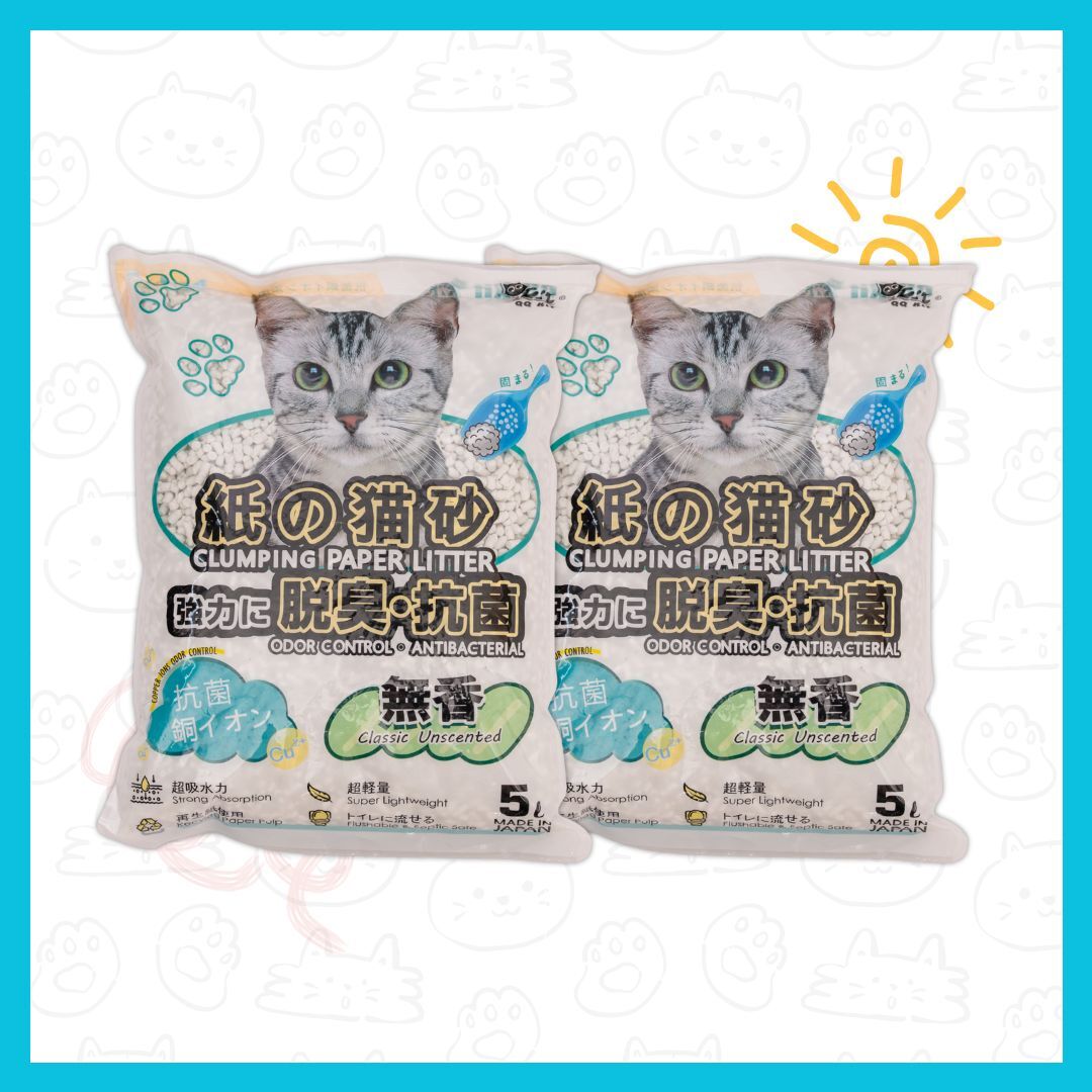 【新會員免運體驗組】消臭抗菌紙貓砂