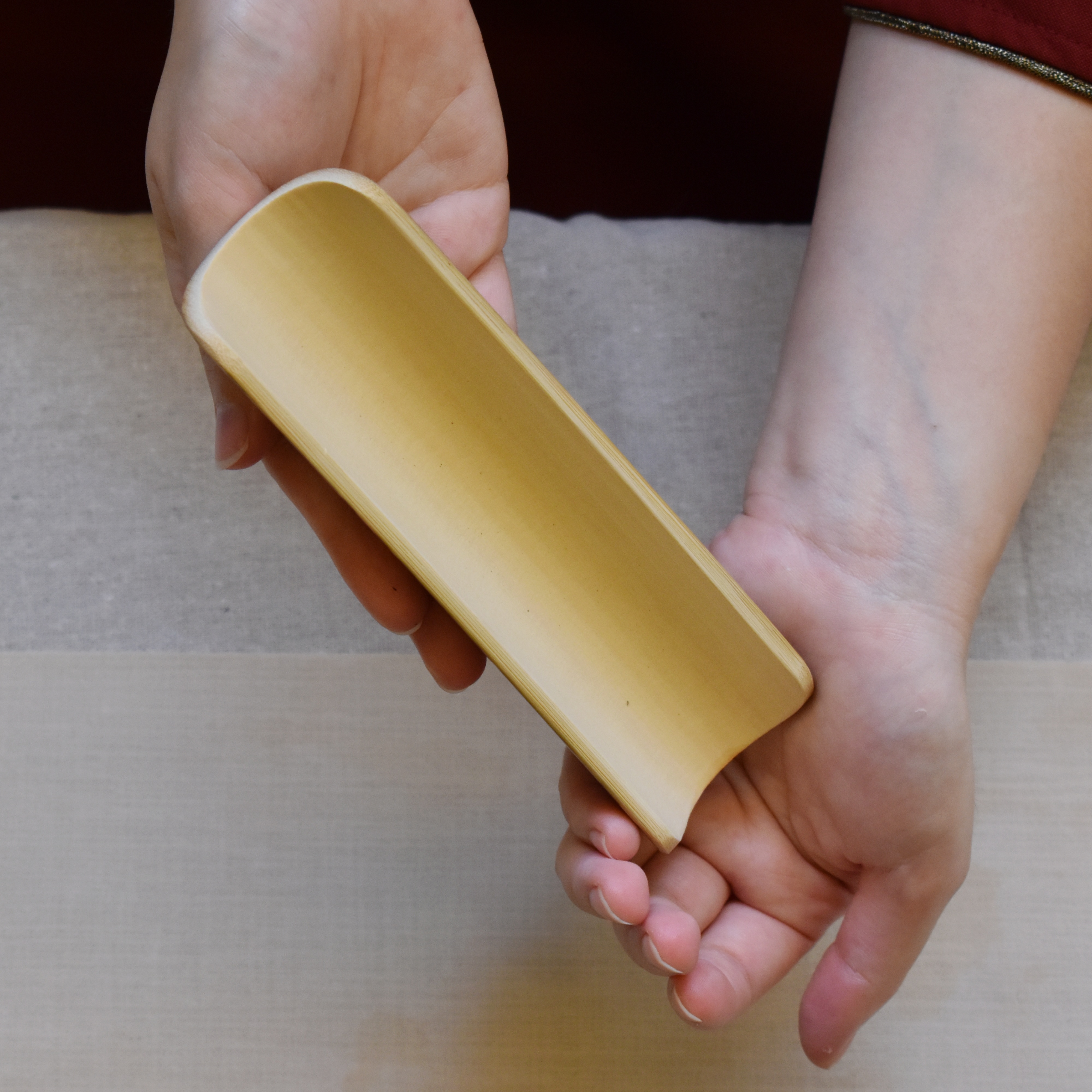 【網店獨家】 梅妃引香 · 純手工 天然梅妃竹 茶則