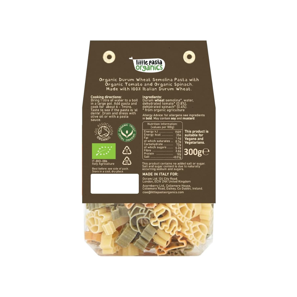 Little Pasta Organics Animal pasta (300g) (92005)