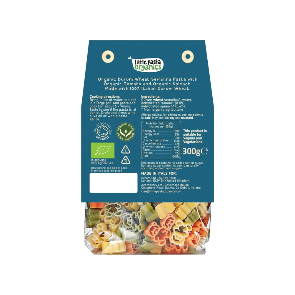 Little Pasta Organics Teddy Pasta Shapes (300g) (92006)