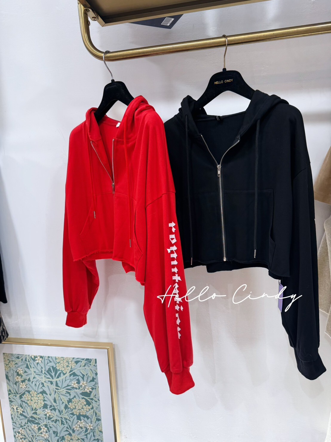 B02035 美式微短版運動連帽外套